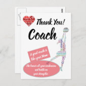 Inspirerende Netbalcoach Bedankt Quote Briefkaart (Voorkant / Achterkant)