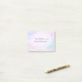 Inspirerende Neurodivergente Bevestiging Zachte Pa Post-it® Notes (Op bureau)