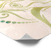 Inspirerende neutrale en gouden mandala boho wall  poster (Hoek)