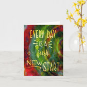 Inspirerende ‘Nieuwe Start’ Mooie Kaart (Gele Bloem)