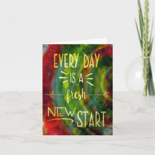 Inspirerende ‘Nieuwe Start’ Mooie Kaart