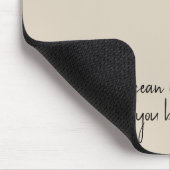 Inspirerende Oceaanstrandquote Muismat (Hoek)