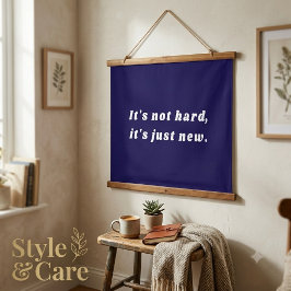 Inspirerende op maat gemaakte tekst Motiverende wa Hangend Wandkleed
