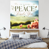 Inspirerende opgespannen canvas wandkunst afdruk (Insitu (Slaapkamer))