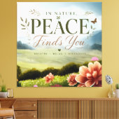 Inspirerende opgespannen canvas wandkunst afdruk (Insitu (Woonkamer))
