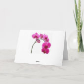 Inspirerende Orchidee Kaart (Achterkant)