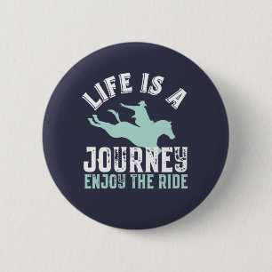 Inspirerende Paardrij Citaten Geniet Van De Rit Ronde Button 5,7 Cm