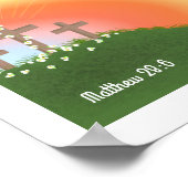 Inspirerende Pasen zonsopgang Poster (Hoek)