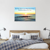 INSPIRERENDE PERSONALISEREN SUNRISE BRUILOFT CANVA CANVAS AFDRUK (Insitu (Slaapkamer))
