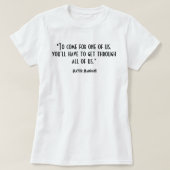 Inspirerende Politieke Quote | VOOR&ACHTER T-shirt (Design voorkant)