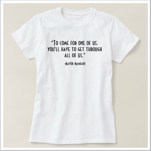 Inspirerende Politieke Quote | VOOR&ACHTER T-shirt