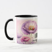 Inspirerende/Positieve Bloemige Citaat Wrap Mok (Links)