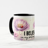 Inspirerende/Positieve Bloemige Citaat Wrap Mok (Voorkant links)
