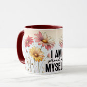 Inspirerende/Positieve Bloemige Citaat Wrap Mok (Voorkant links)