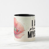 Inspirerende/Positieve Bloemige Citaat Wrap Mok (Midden)