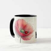 Inspirerende/Positieve Bloemige Citaat Wrap Mok (Voorkant links)