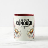 Inspirerende/Positieve Bloemige Citaat Wrap Mok (Midden)