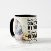 Inspirerende/Positieve Bloemige Citaat Wrap Mok (Voorkant links)
