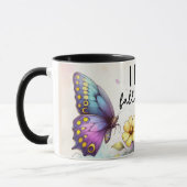 Inspirerende/Positieve Bloemige Citaat Wrap  Mok (Links)