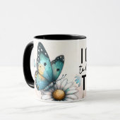 Inspirerende/Positieve Bloemige Citaat Wrap Mok (Voorkant links)