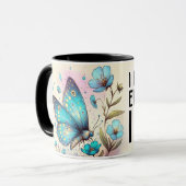 Inspirerende/Positieve Bloemige Citaat Wrap Mok (Voorkant links)