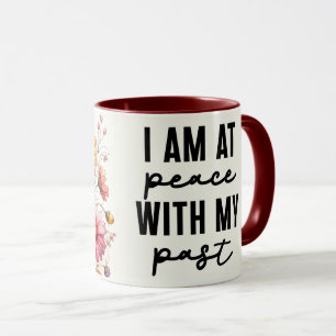 Inspirerende/Positieve Bloemige Citaat Wrap  Mok