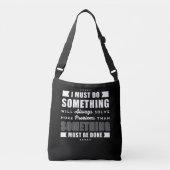 Inspirerende positieve motivatie spreuk crossbody tas (Voorkant)