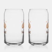 Inspirerende positieve puppyboodschap blikvorm glas (Rechts)