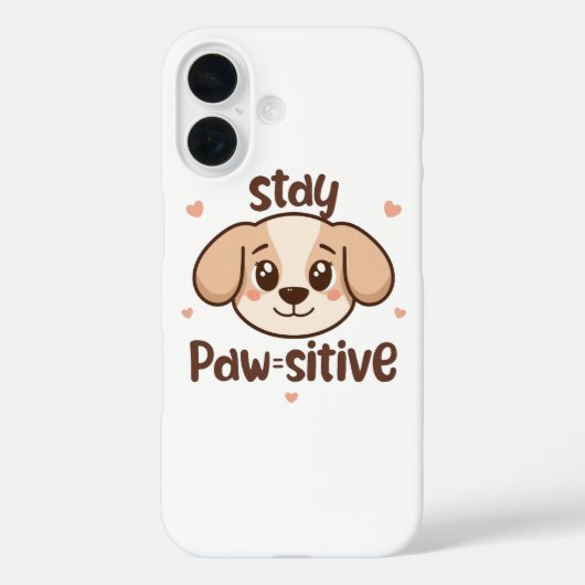 Inspirerende positieve puppyboodschap Case-Mate iPhone case (Achterkant)