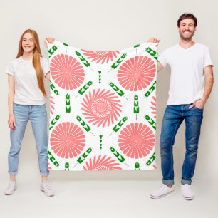 Inspirerende positieve quote moderne typografie Po Fleece Deken