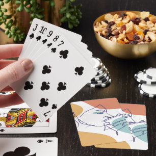 Inspirerende positieve quote moderne typografie Po Pokerkaarten