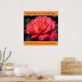 Inspirerende posters Roos Soort Woorden Goede Dade (Keuken)