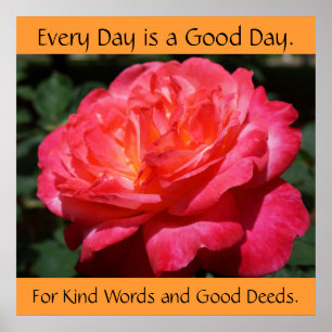 Inspirerende posters Roos Soort Woorden Goede Dade