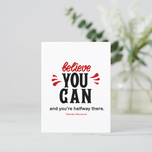 Inspirerende presidentiële beroemde citaat briefkaart