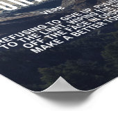 Inspirerende prijsopgave op grit poster (Hoek)