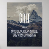 Inspirerende prijsopgave op grit poster (Voorkant)