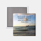 INSPIRERENDE PSALM 118:24 MAGNEET (Voorkant / Achterkant)
