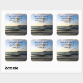 INSPIRERENDE PSALM 118:24 VIERKANTE STICKER (Vel)