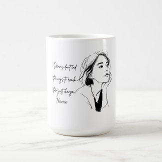 Inspirerende Quote Aangepaste Naam Koffiemok