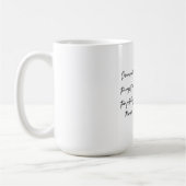 Inspirerende Quote Aangepaste Naam Koffiemok (Links)