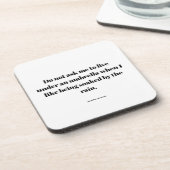 Inspirerende quote bier onderzetter (Linkerzijde)