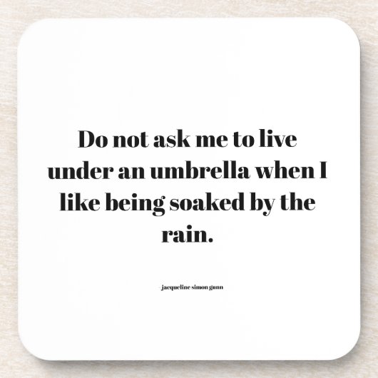 Inspirerende quote bier onderzetter (Voorkant)