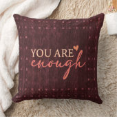 Inspirerende quote bordeauxrode decor kussen  (Deken)