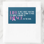 Inspirerende quote borstkankerbewustzijn | STICKER (Tas)