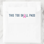 Inspirerende quote borstkankerbewustzijn | STICKER (Tas)