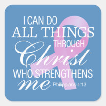 Inspirerende quote borstkankerbewustzijn | STICKER