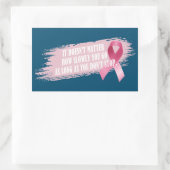 Inspirerende quote borstkankerbewustzijn | STICKER (Tas)