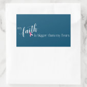 Inspirerende quote borstkankerbewustzijn | STICKER (Tas)