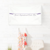 Inspirerende Quote Hier Invoegen - Paars Spandoek (Insitu)