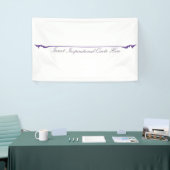 Inspirerende Quote Hier Invoegen - Paars Spandoek (Beurs)